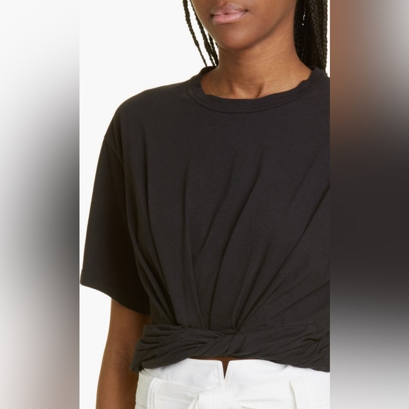 A.L.C. 'Mimi' Black Tee Size M - Picture 4 of 5